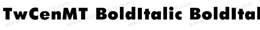 TwCenMT BoldItalic BoldItalic◆字体转换